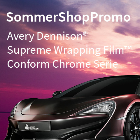 SommerPromo: Avery Dennison®Supreme Wrapping Film™ und Conform Chrome Serie